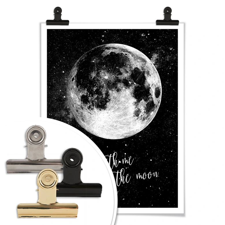 Poster Fly with me to the Moon 
