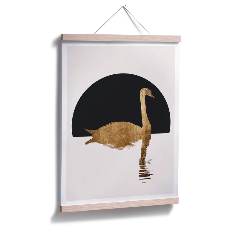 Plakat - Kubistika - Svanesø under halvmånen  