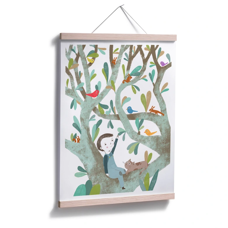 Poster Loske - In de boom 01 