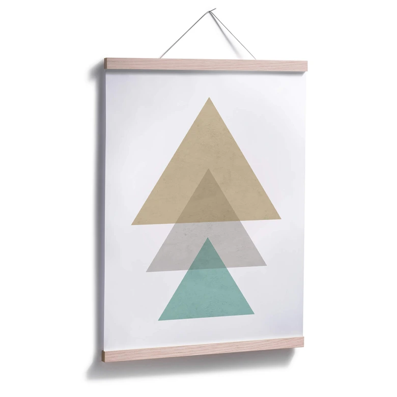 Poster Nouveauprints - Triangles aqua 