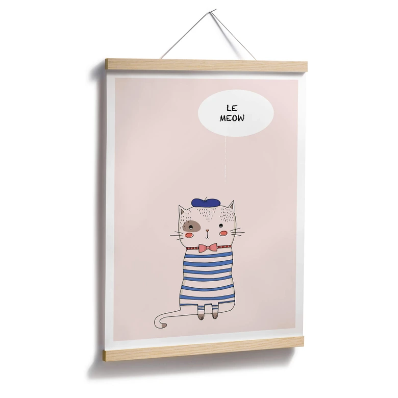 Póster Kubistika - Le Meow 