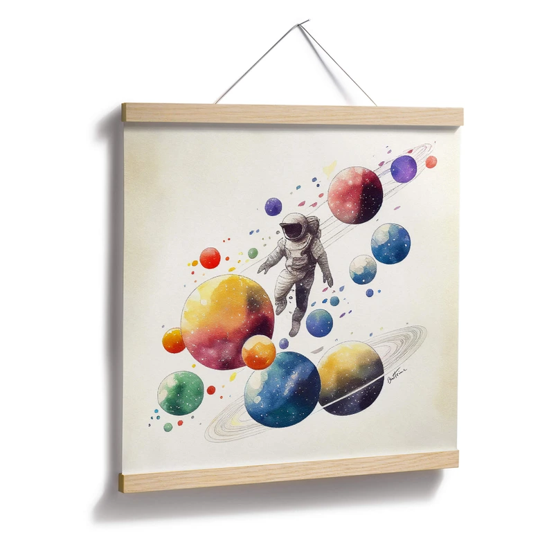 Plakat Heine - Flying Astronaut 