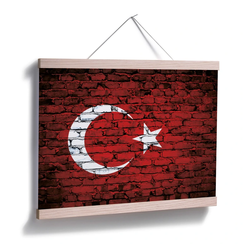 Poster Türkische Flagge 