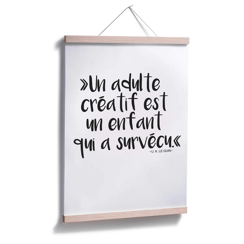 Poster -Un adulte créatif 