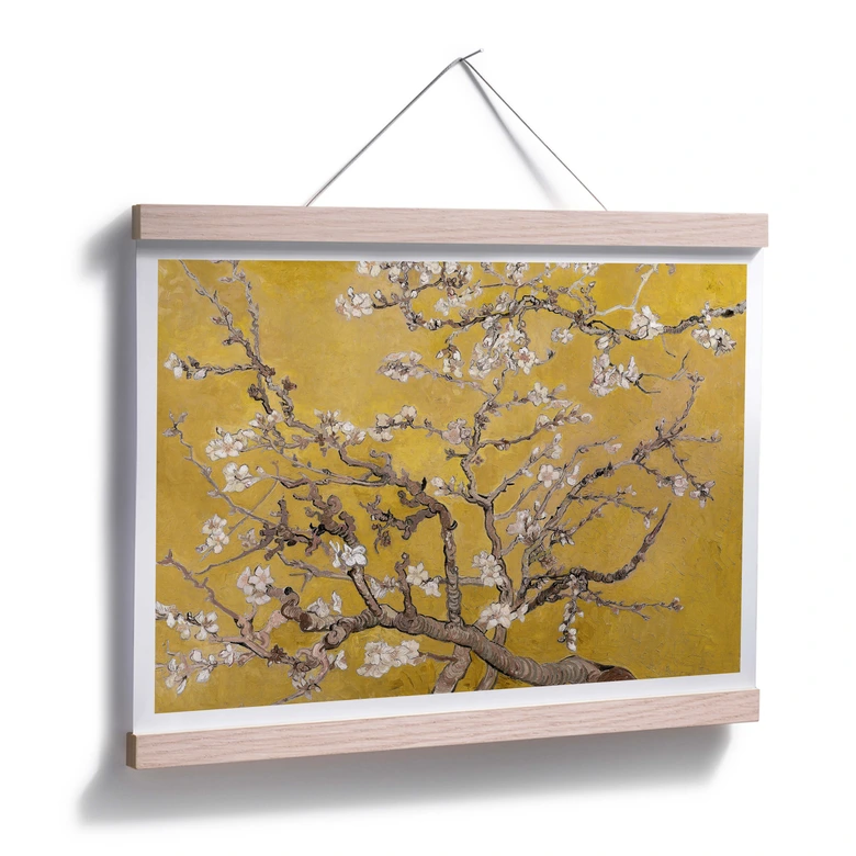Poster van Gogh - Mandelblüte Ocker 