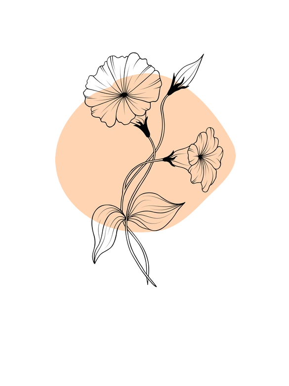 Personalisierbares Poster Monatsblume September 