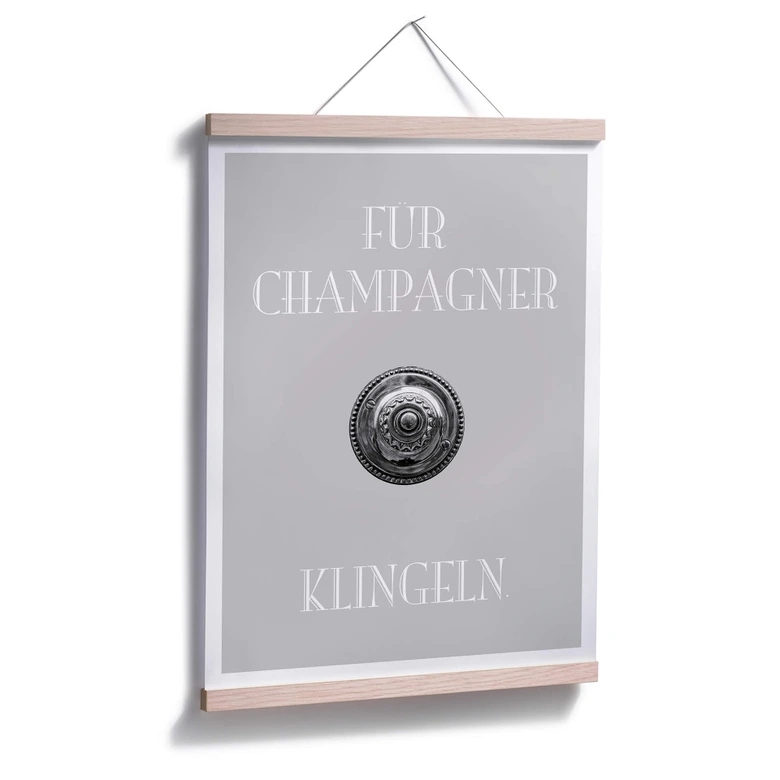 Poster Für Champagner klingeln 