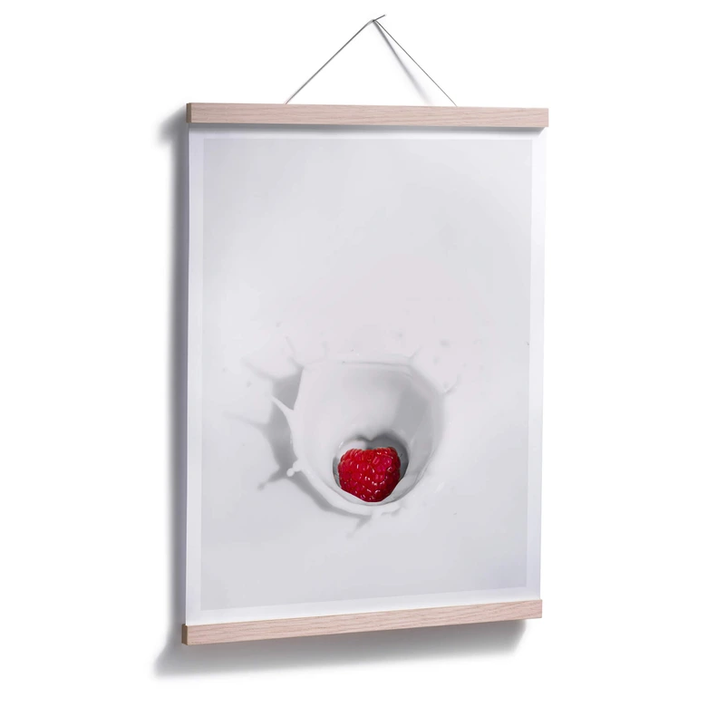 Poster Framboise éclaboussante 