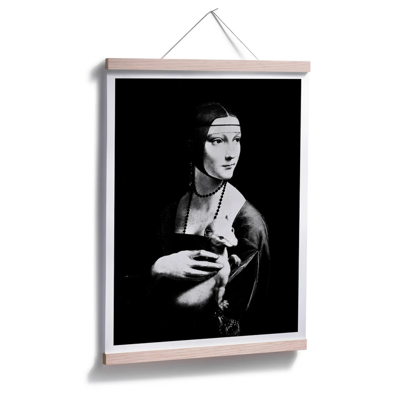 Poster Da Vinci - Damen med hermelinen 