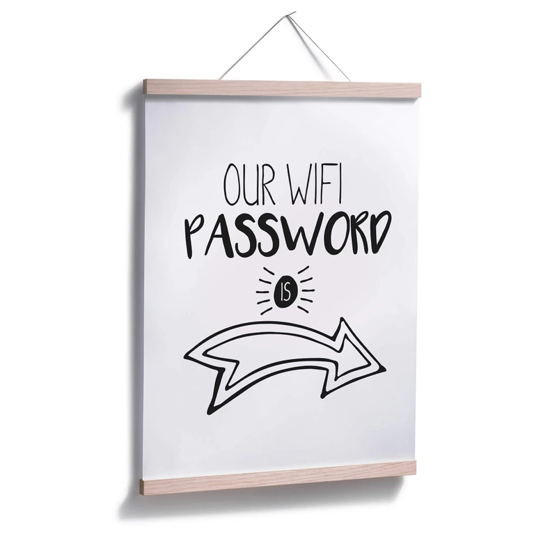 Poster Our Wifi Password 