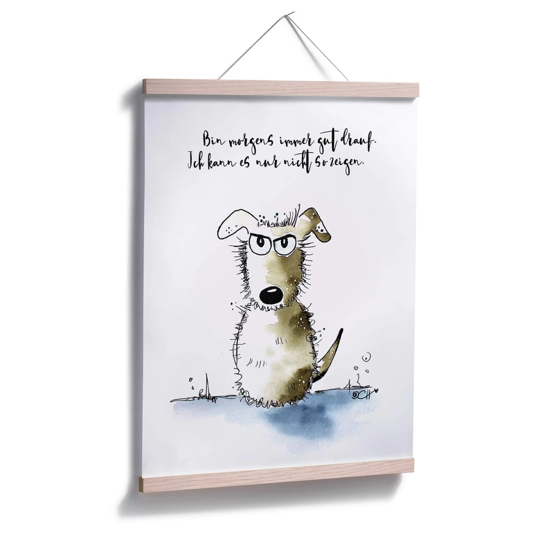 Poster Hagenmeyer - Bin morgens immer gut drauf... 