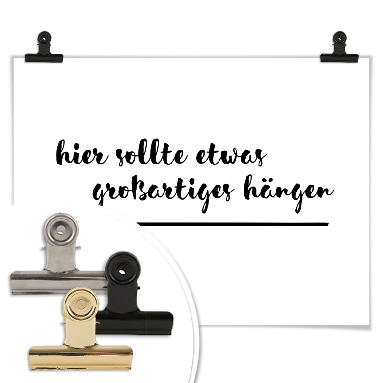 Poster Hier sollte etwas großartiges hängen 