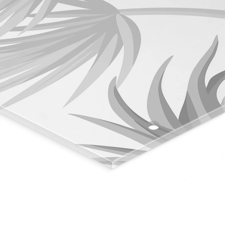 Séparation de pièce, paravent, paravent suspendu Paysage de palmiers exotiques 