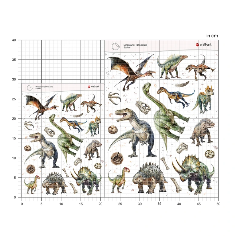 Autocollants dinosaures 