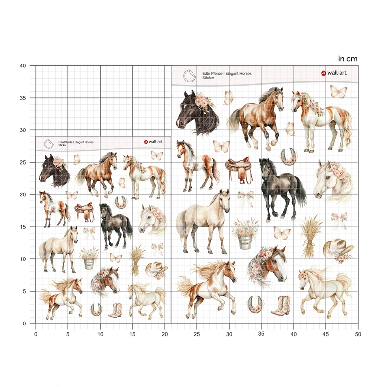 Sticker Chevaux nobles 