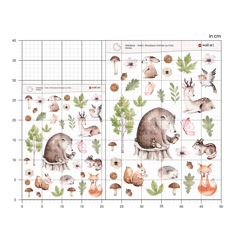 Autocollants animaux de la forêt - Kvilis 