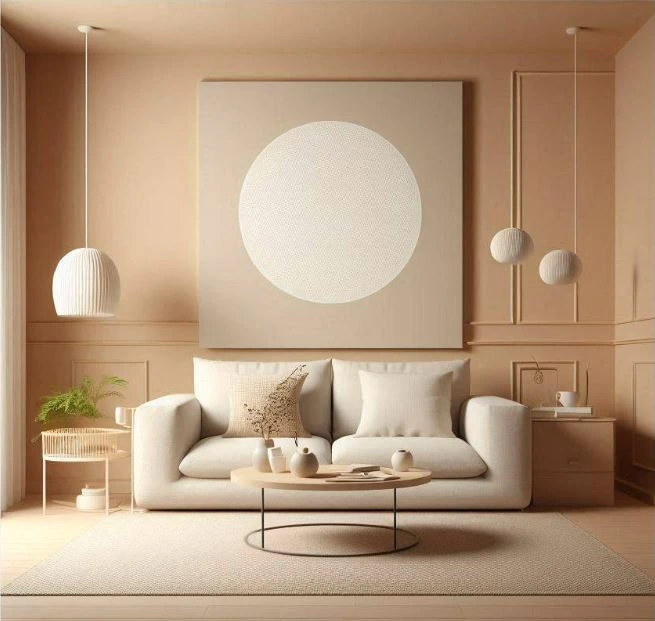 Beige Wandfarbe seidenmatt I Asthetic Artichoke | Raum öffnend und beruhigend | THE COLOR KITCHEN 
