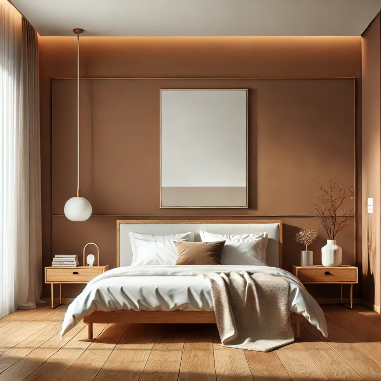 Peinture murale marron soyeux mat - THE COLOR KITCHEN Certain Cannelle 