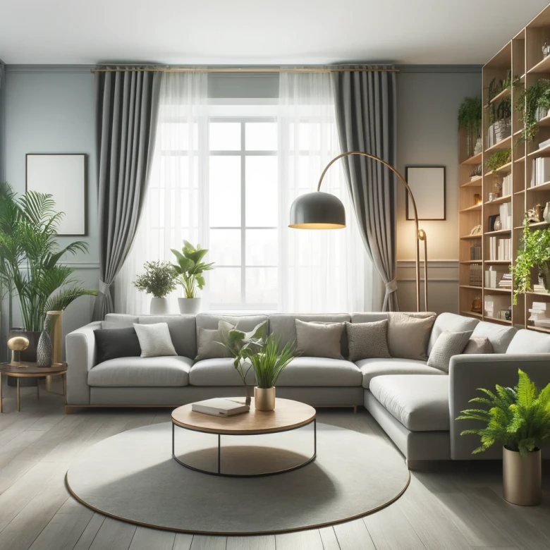 Grau Wandfarbe seidenmatt I Salty Shrimp | elegante, moderne Atmosphäre schaffend | THE COLOR KITCHEN 