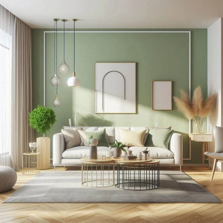 Grün Wandfarbe seidenmatt I Lovely Lime | Raumharmonie schaffend | THE COLOR KITCHEN 