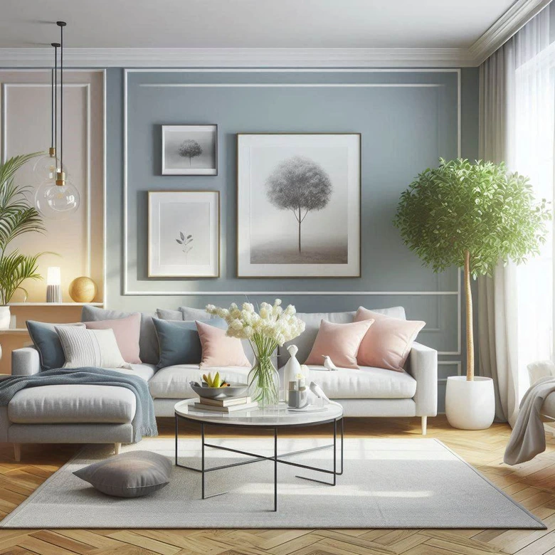 Grün Wandfarbe seidenmatt I Detailed Duckegg | Raumharmonie schaffend | THE COLOR KITCHEN 