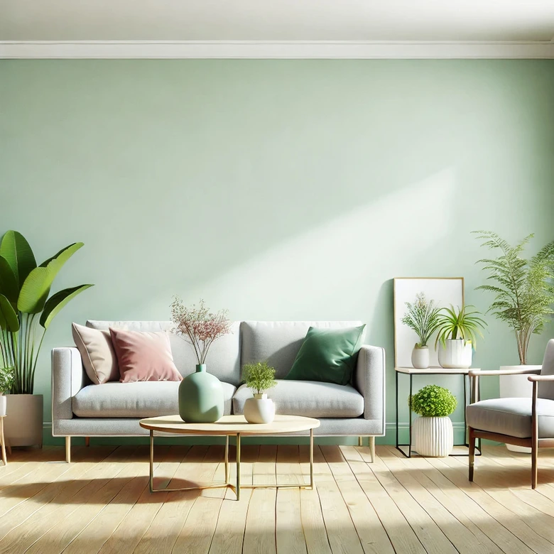 Grün Wandfarbe seidenmatt I Perky Peppermint | Raumharmonie schaffend | THE COLOR KITCHEN 