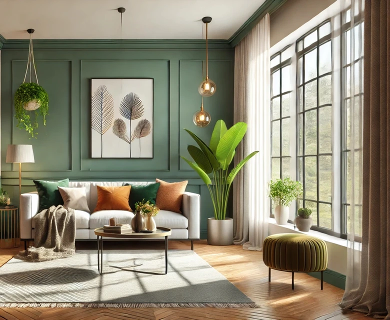 Grün Wandfarbe seidenmatt I Ritzy Rosemary | Raumharmonie schaffend | THE COLOR KITCHEN 