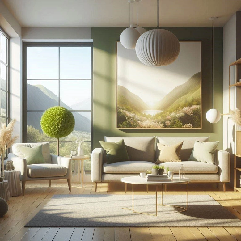 Pintura interior verde semimate I Warm Wasabi | Crear armonía en la habitación | LA COCINA DE COLOR 