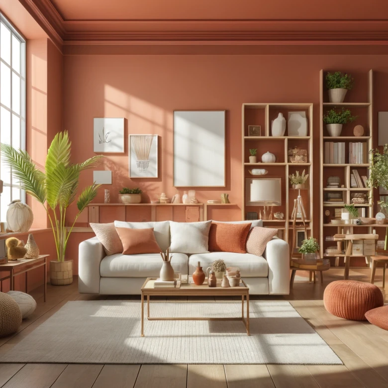 Orange Wandfarbe seidenmatt I Ruddy Rosehip | energiegeladen begeisternd | THE COLOR KITCHEN 