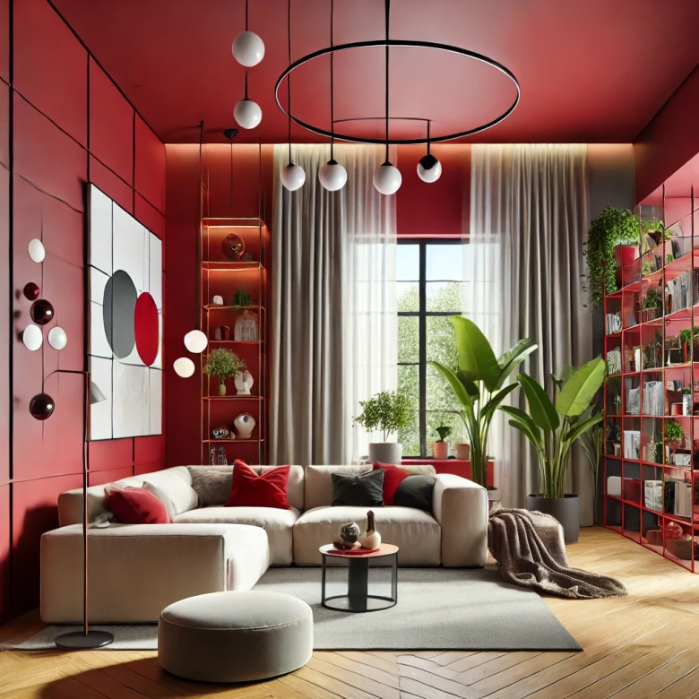 Rot Wandfarbe seidenmatt I Perky Pomegranate | leidenschaftlich und voller Energie | THE COLOR KITCHEN 