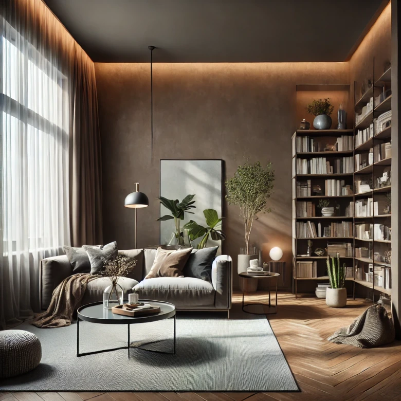 Taupe Wandfarbe seidenmatt I Aesthetic Ajwain | Atmosphäre zurückhaltender Eleganz schaffend | THE COLOR KITCHEN 