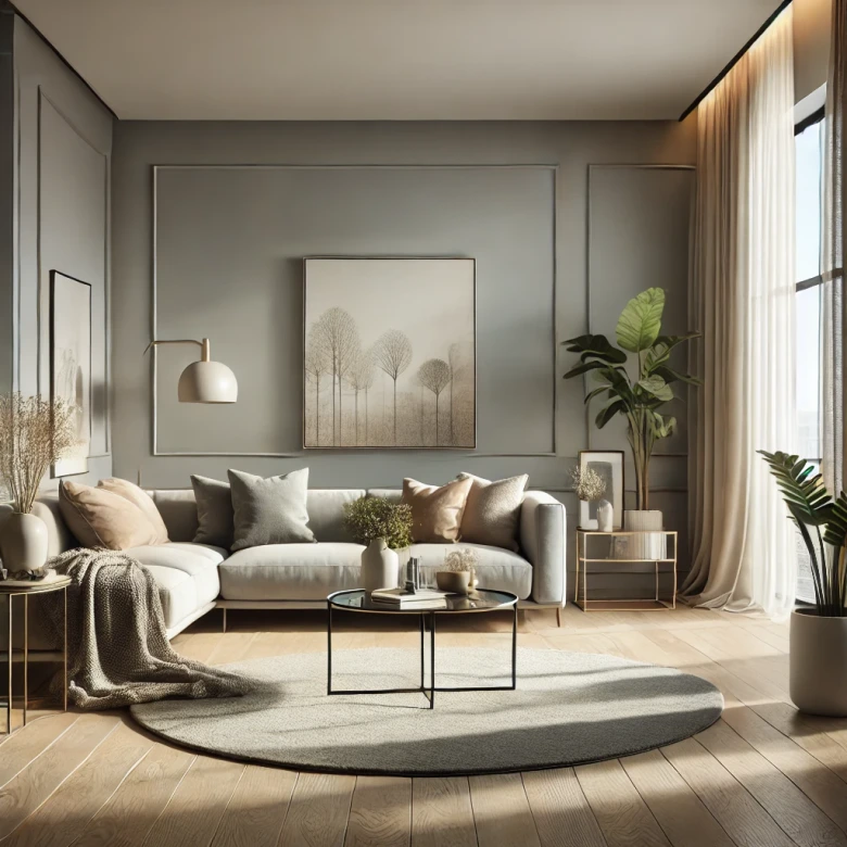 Taupe Wandfarbe seidenmatt I Grey Pumpkin | Atmosphäre zurückhaltender Eleganz schaffend | THE COLOR KITCHEN 