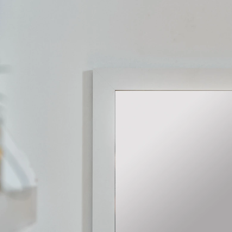Wandspiegel weiß schmal - Monaco - 35x120 cm 