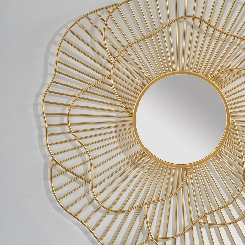 Wandspiegel rund gold Vintage - Dublin - Ø 38 cm 