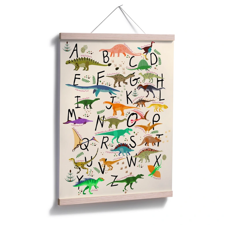 Poster Dinosaur Alphabet 