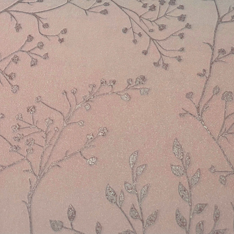 A.S. Création Trendwall 2 - Papier peint intissé fleuris, rosé 