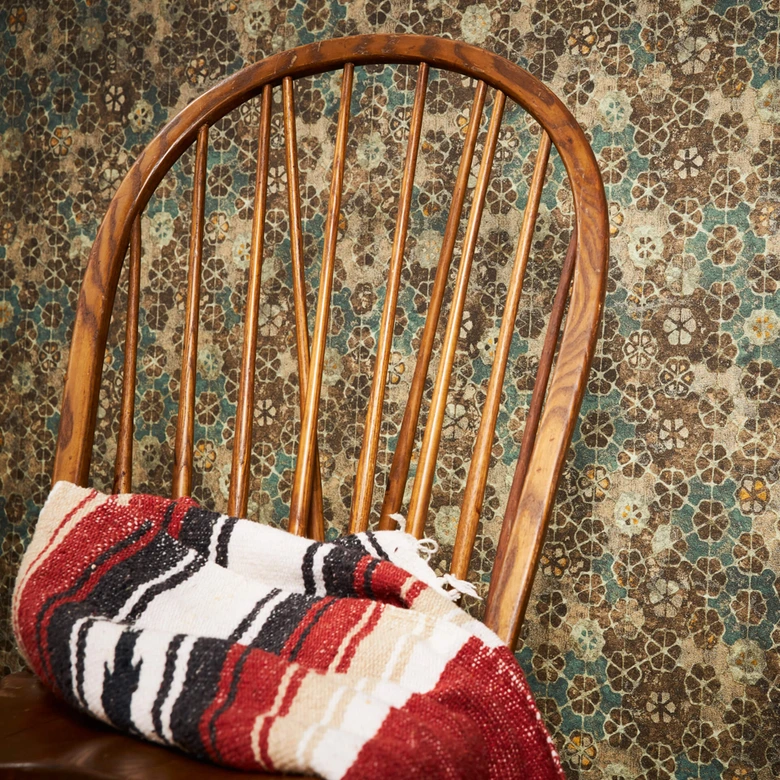 Livingwalls Papier peint intissé New Walls Finca Home motif carrelage bleu, vert, marron  