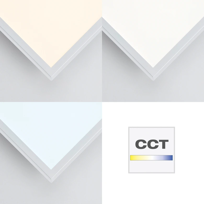 Deckenleuchte Albert, weiß, 39,6 x 39,6 cm, LED Panel, dimmbar 