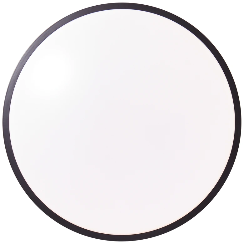 LED-Deckenleuchte Iva, schwarz, ⌀39,5 cm, Deckenlampe mit LED, dimmbar 