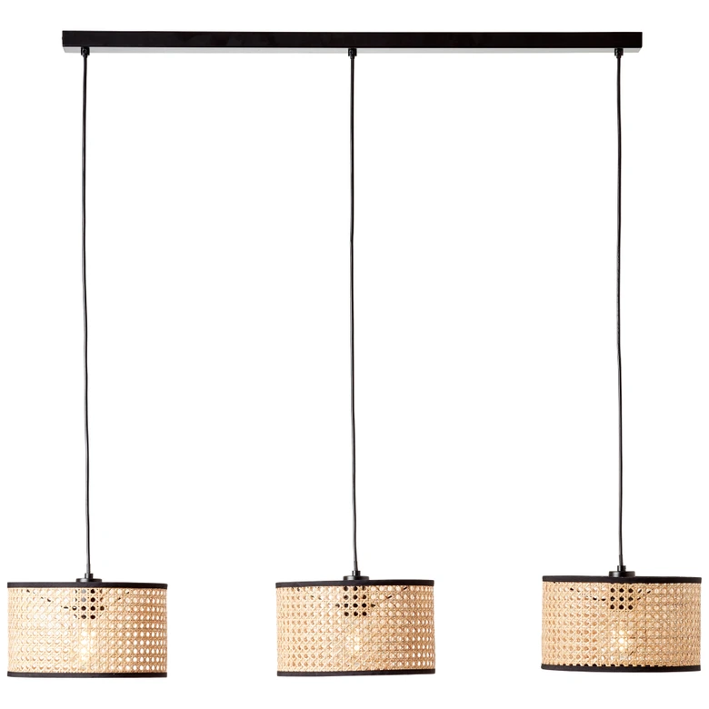 Pendelleuchte Toni, beige, 120 x 110 cm, Rattan Pendelleuchte 