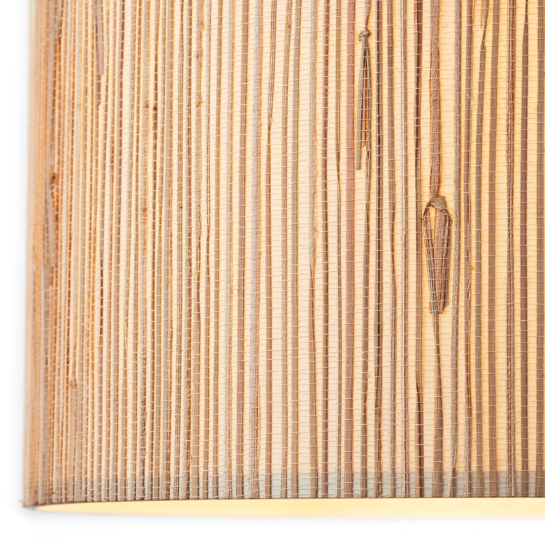 Pendelleuchte Valentin, braun, 120 x 35 cm, Seegras Pendellampe 