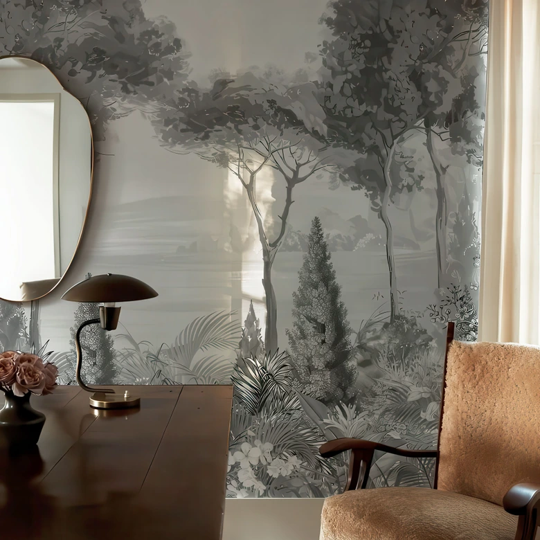 Fototapete Idyllische Pflanzenlandschaft - Ms Tiff 