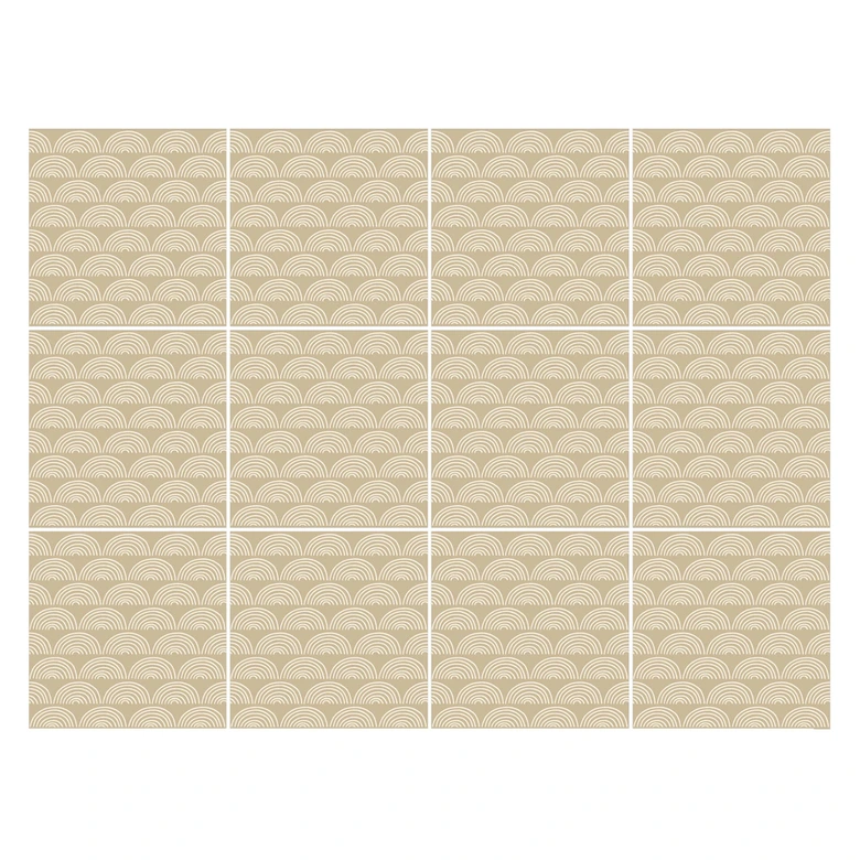 Boho Tile Sticker Set of 12 