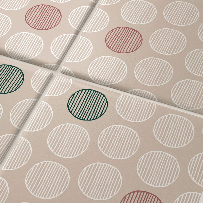 Tile Sticker Boho Circles Set of 12 