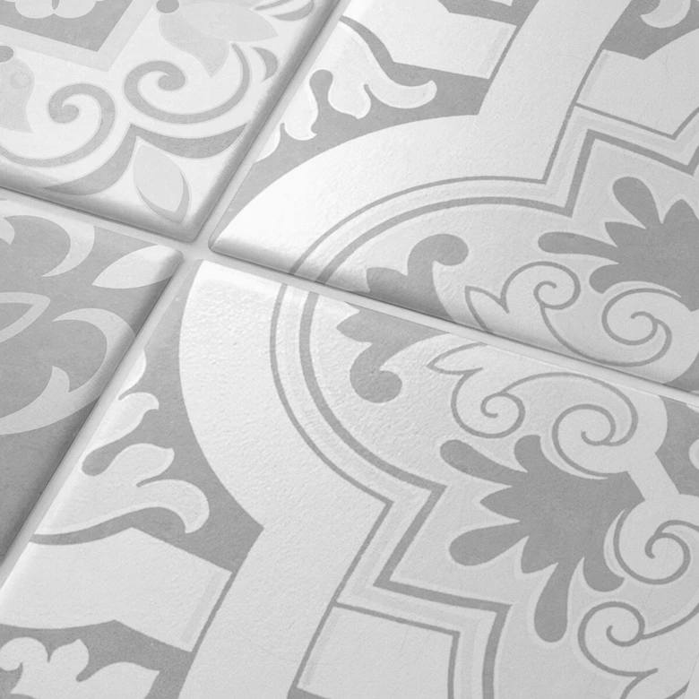 Tegelstickers Betonlook Ornamenten 01 (12 stuks) 