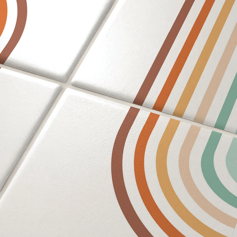Tegelstickers Boho Rainbow (set van 12) 