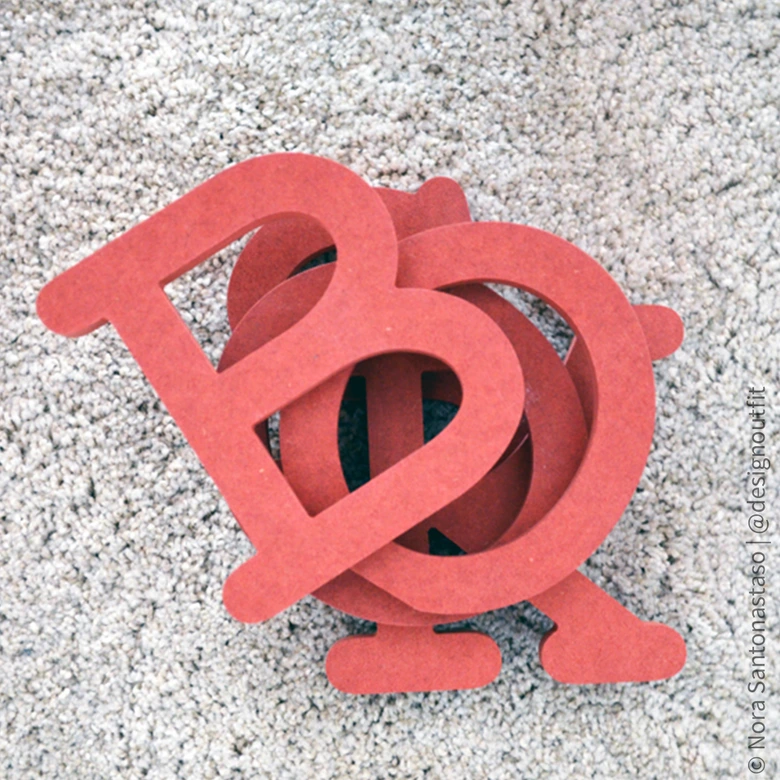 MDF-Letters 30 cm hoogte 