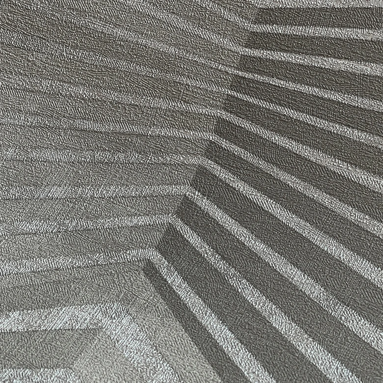 Livingwalls 3D Tapete Titanium 3 Vliestapete geometrisch grau, silber 