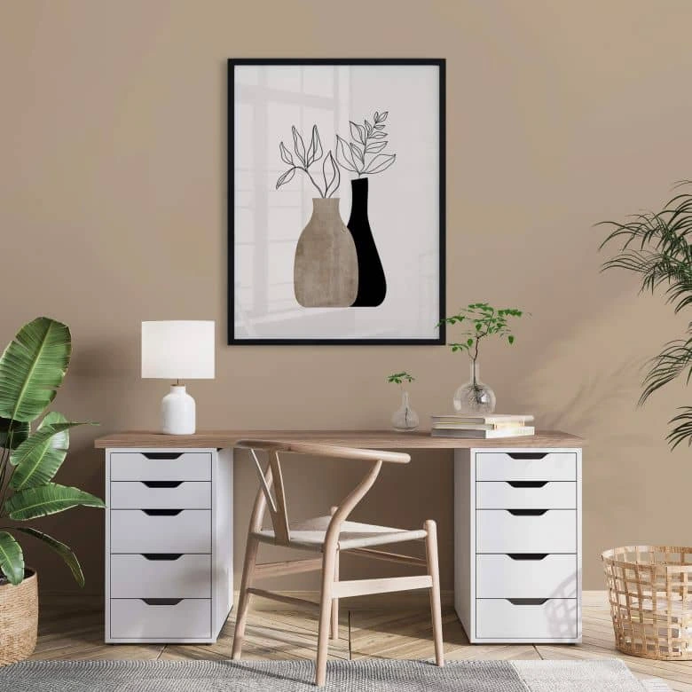 Poster Kubistika - Minimalistic Plants 