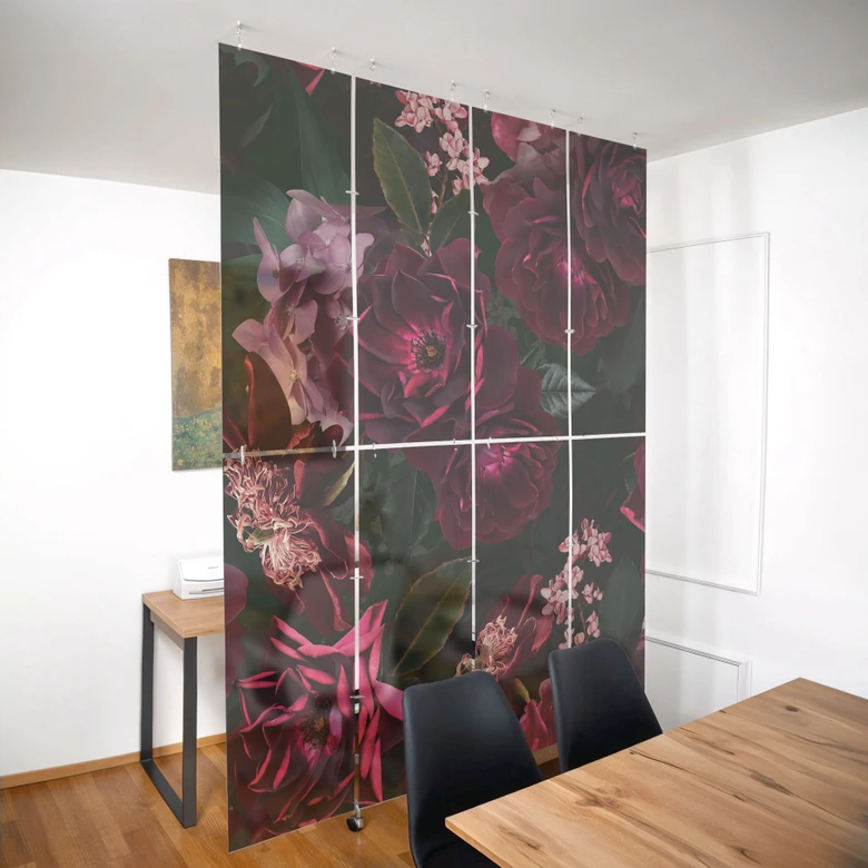 Rumsavdelare, skärm, hängande avskärmning Fleur de Paris - UN Designs 